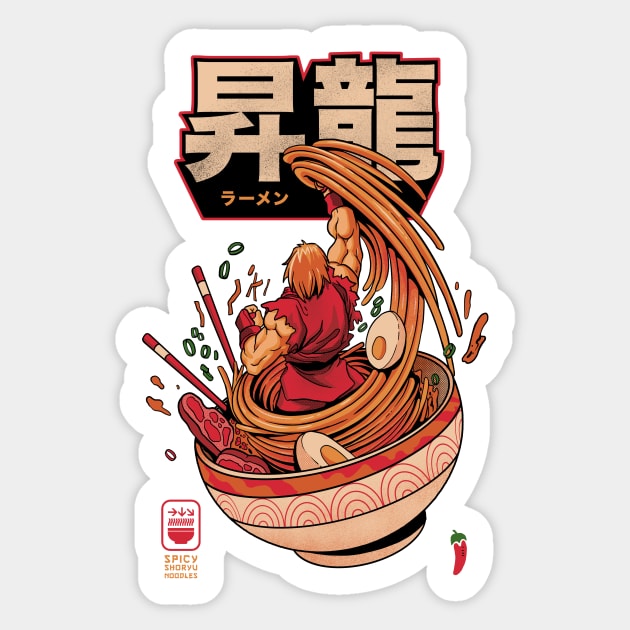 Spicy Shoryu Noodles Sticker by Madkobra